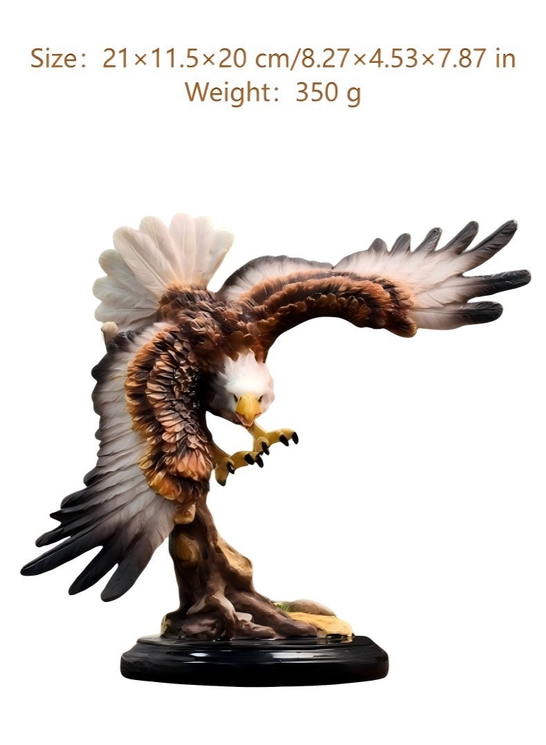 JUNYOUK Creative Eagle Handicrafts, Animal Ornaments, And Office Desktop Decorations Are Very Suitable For Decoration In Living Rooms, Entrances, Bookshelves, And Other Occasions - Image 4